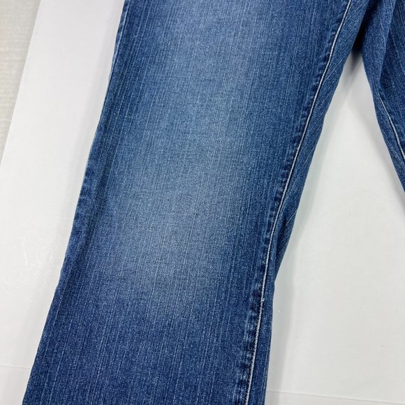 Lucky Brand Jean Women 30 Classic Fit Baby Boot Blue Faded Whisker Stretch Denim - Picture 4 of 16